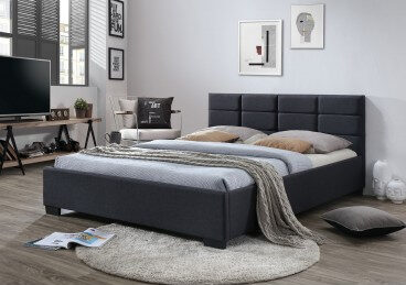 Voodi "Livia" Tumehall kangas 160x200cm